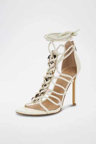 Spartiates en cuir Bini - Blanc