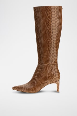 Bottes vernies Qiale - Marron