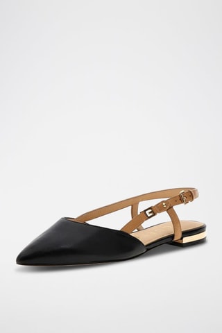 Ballerines en cuir - Noir