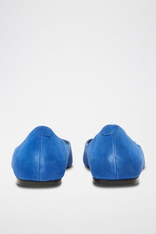 Ballerines en cuir de chèvre - Bleu