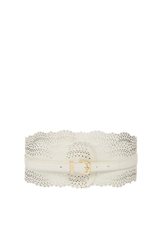 Ceinture en cuir - Blanc