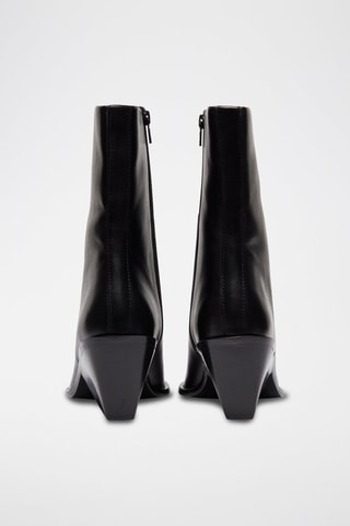 Bottines en cuir - Noir