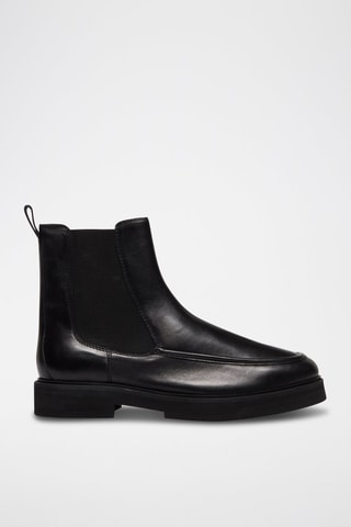 Bottines Chelsea en cuir - Noir