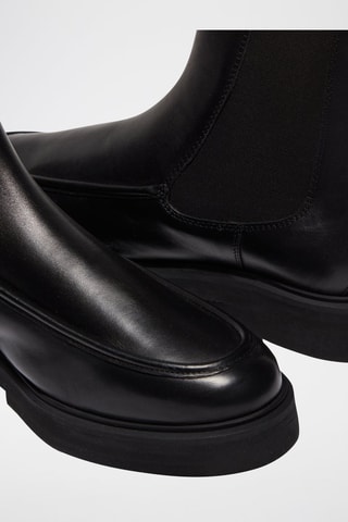 Bottines Chelsea en cuir - Noir