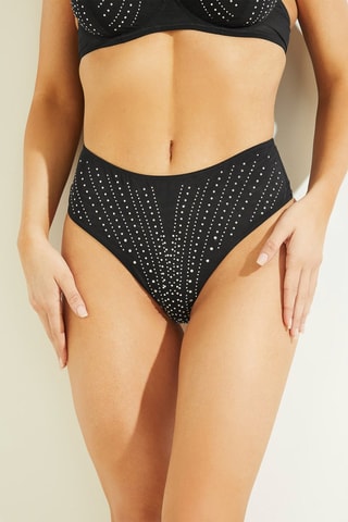 Tanga taille haute - Noir