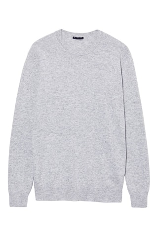 Pull en laine et cachemire - Gris clair