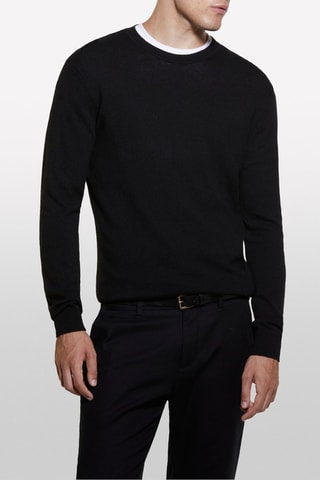 Pull en laine et cachemire - Noir