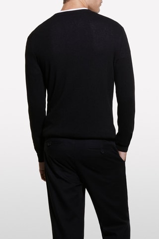 Pull en laine et cachemire - Noir