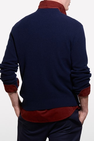 Pull en laine - Bleu marine