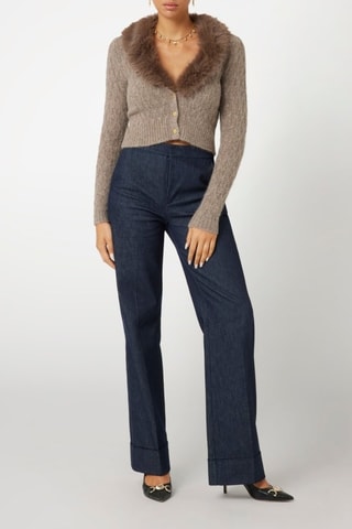 Gilet en alpaga - Taupe