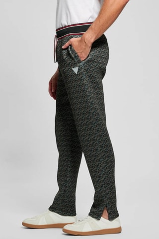 Pantalon regular - Vert foncé