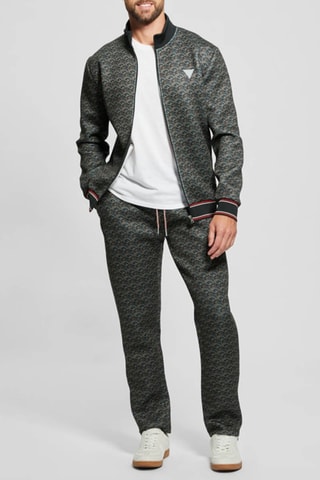 Pantalon regular - Vert foncé