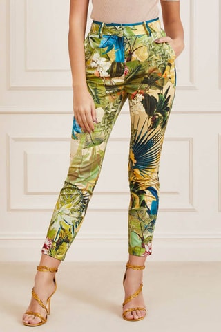 Pantalon skinny 7/8 - Jaune