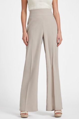 Pantalon palazzo taille haute - Taupe