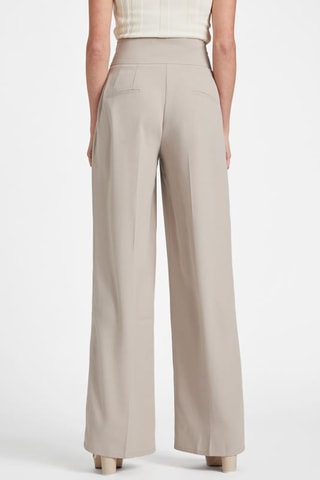 Pantalon palazzo taille haute - Taupe