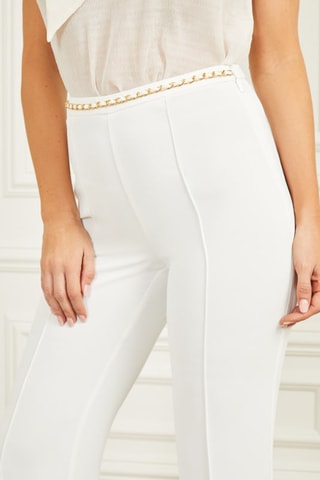 Pantalon taille haute - Blanc