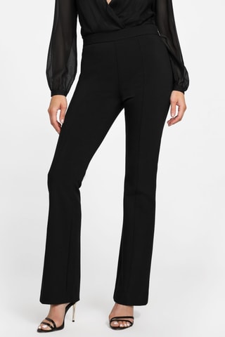 Pantalon regular taille haute - Noir