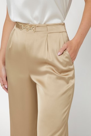 Pantalon regular - Beige