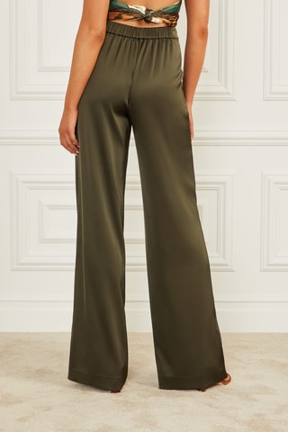 Pantalon regular - Vert olive