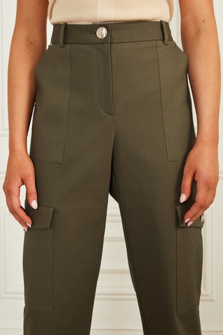 Pantalon cargo - Vert olive