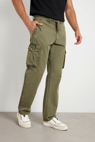 Pantalon cargo - Vert olive