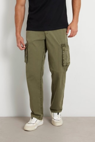 Pantalon cargo - Vert olive