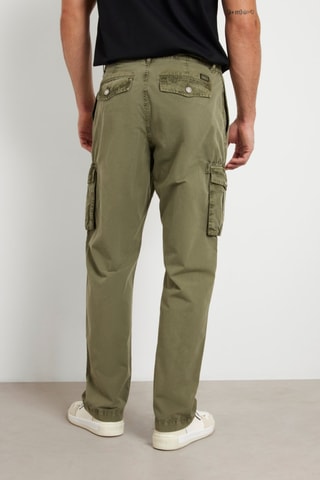 Pantalon cargo - Vert olive