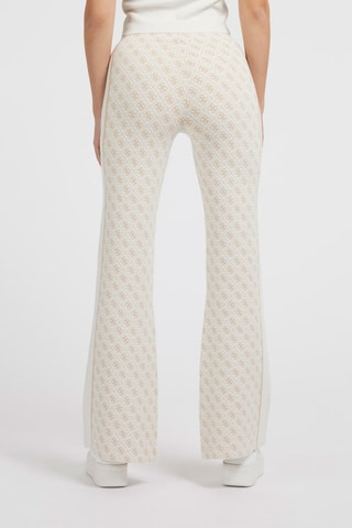 Pantalon regular taille haute - Beige