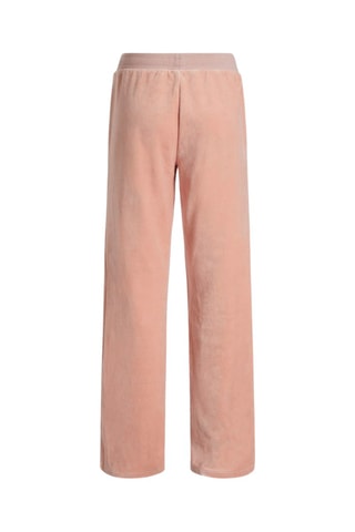 Pantalon wide legs taille haute Rose