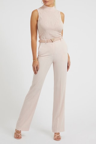 Pantalon regular - Rose clair