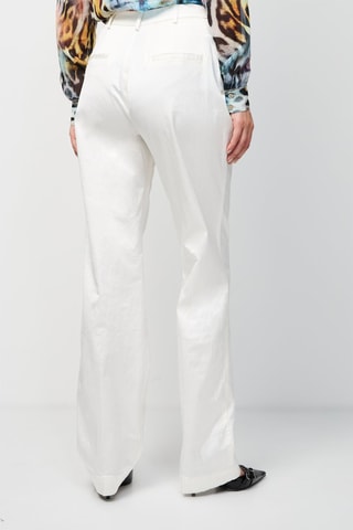 Pantalon wide legs taille haute - Blanc