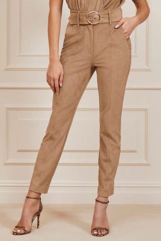 Pantalon regular - Beige