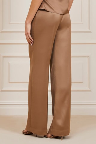 Pantalon regular - Marron