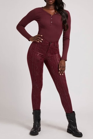 Pantalon skinny - Bordeaux