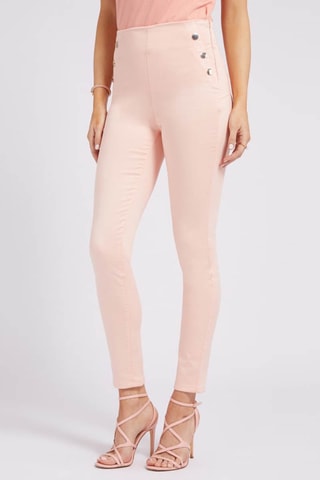 Pantalon taille haute - Rose pâle