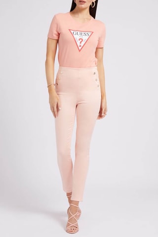 Pantalon taille haute - Rose pâle