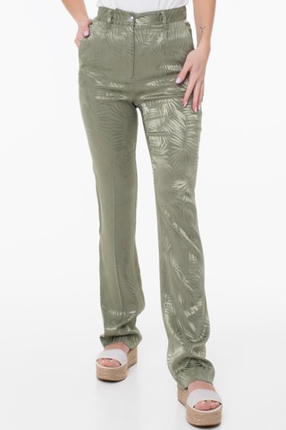 Chino regular taille haute - Kaki