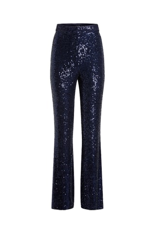 Pantalon taille haute - Bleu marine