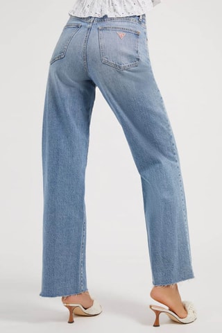 Jean boyfriend taille haute - Bleu clair