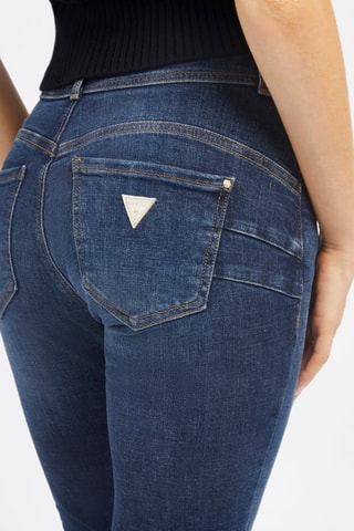Jean skinny taille haute - Bleu