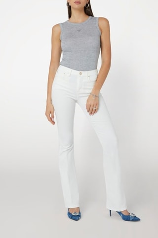 Jean flare - Blanc