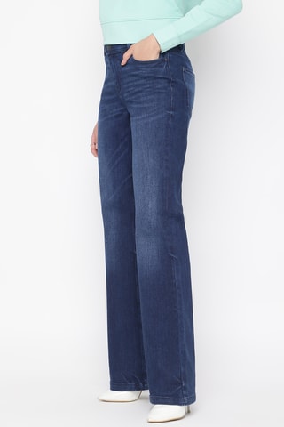 Jean skinny taille haute - Bleu foncé