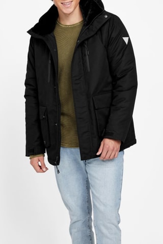 Parka à capuche - Noir