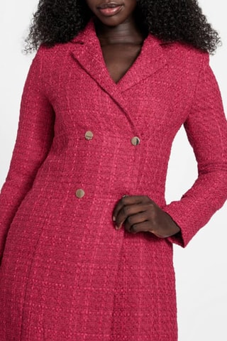 Manteau en tweed - Rose