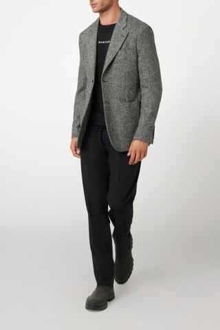 Veste en laine - Gris chiné