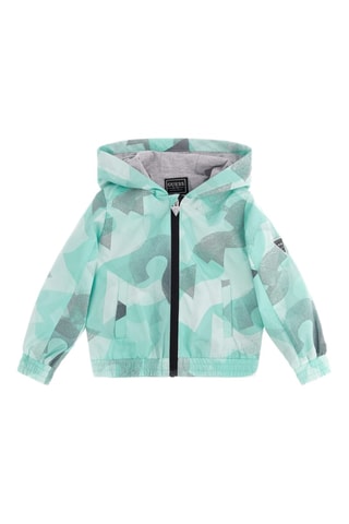 Veste à capuche - Bleu foncé et turquoise