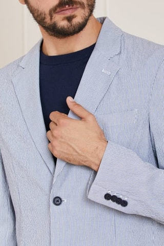 Veste Grant - Bleu marine et blanc