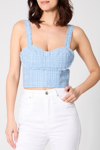 Crop top en tweed - Ciel