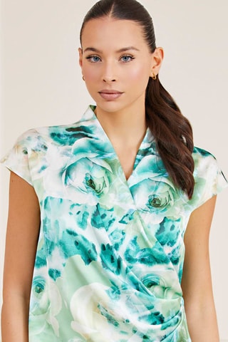 Top Soraya - Blanc et vert clair