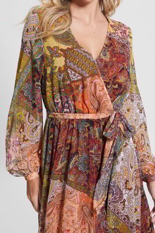 Robe longue Oriane - Marron